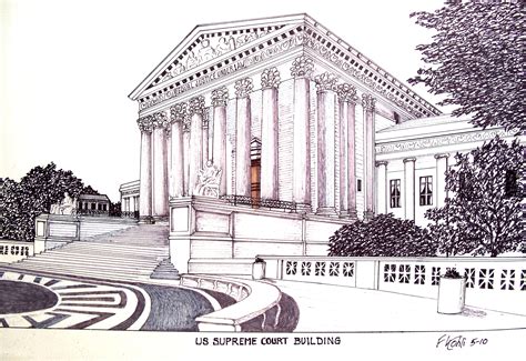 Supreme Court Building Drawing At Getdrawings Free Download