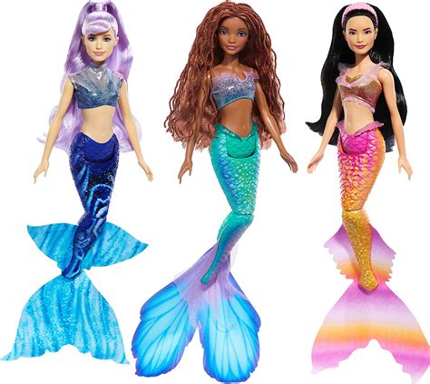 mattel ariel little mermaid live action movie dolls 2023