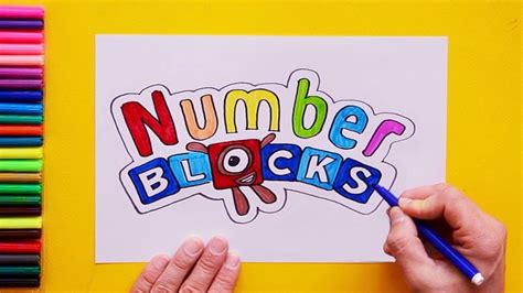 How To Draw Numberblocks Logo Youtube