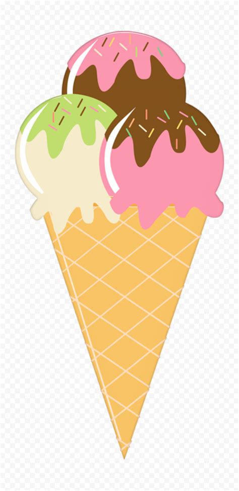 Png Clipart Ice Cream Cone Three Balls Citypng