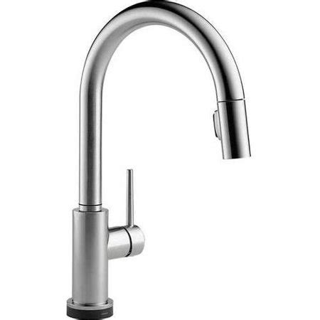 Installing a delta® pulldown kitchen faucet with touch2o technology is easy. Delta Trinsic Touch Activated Kitchen Faucet with Pull ...