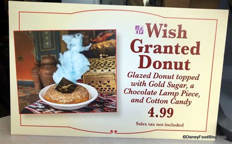 the wish granted donut in magic kingdom is a whole new world of donut fun the disney food blog