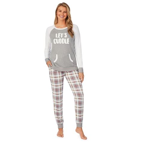 Womens Cuddl Duds Sweater Knit Pajama Shirt And Pajama Pants Set