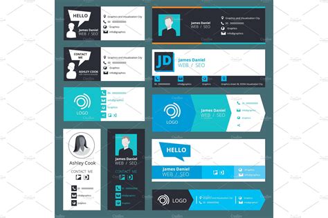 Download Email signature template. Office ~ Graphics ~ Creative Market