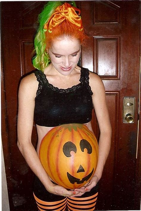 Pumpkin Belly Pregnant Halloween Costumes Pregnant Halloween Cool