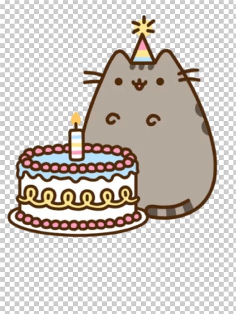 Pusheen Cat Birthday Cake Pusheen Cat Png Clipart Animals Birthday