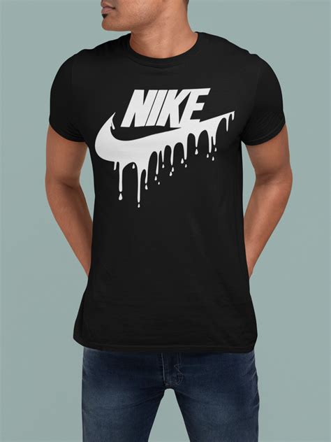 Nike Drip Logo Custom T Shirt Etsy