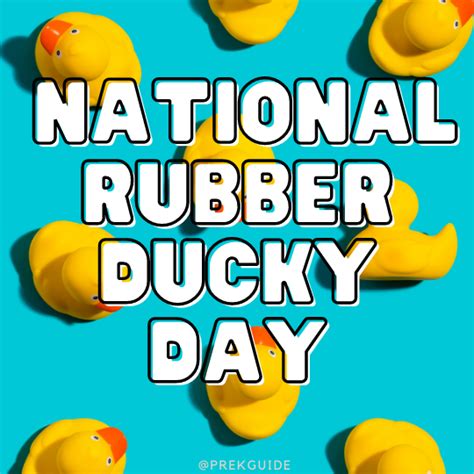 National Rubber Ducky Day In Pre K Pre K Guide