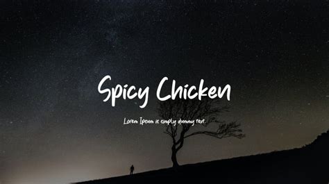 Spicy Chicken Font Download Free For Desktop And Webfont