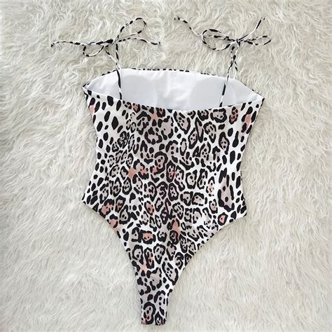 Sexy Leopard Bathing Suits Fashion Summer Cheetah Print Swimsuits One