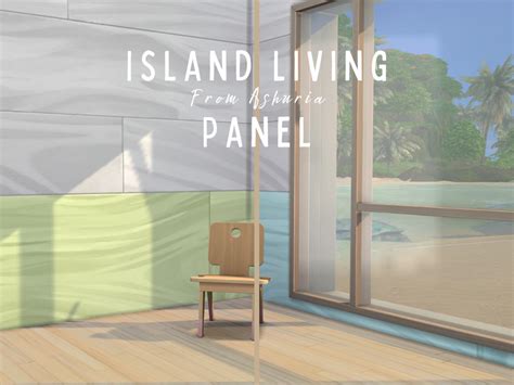 The Sims Resource Island Living Panel Wallpaper