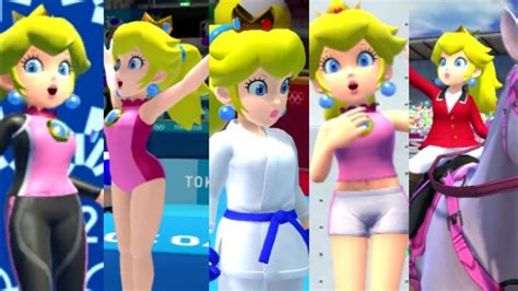 ️all Peach Outfits Marioandsonic At The 2020 Olympic Games ️ Youtube