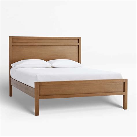 Keane Driftwood Solid Wood Queen Bed Reviews Crate And Barrel