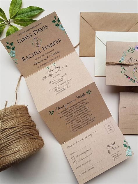 32 Rustic Wedding Invitations For A Country Chic Affair