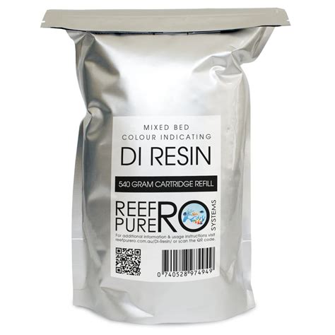 540g Mixed Bed Colour Changing Di Resin Reef Pure Ro Systems