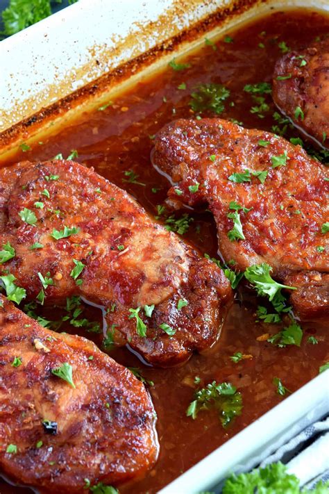 In a small bowl combine your salt, pepper, and brown sugar before rubbing the pork chops. Baked Pork Loin Chops - Lord Byron's Kitchen