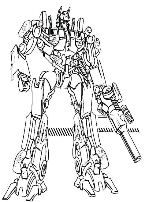 Optimus Prime Coloring Pages Printable At Free