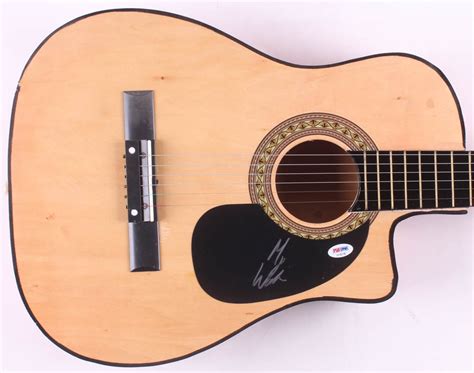 Morgan Wallen Signed 38 Acoustic Guitar Psa Coa Pristine Auction