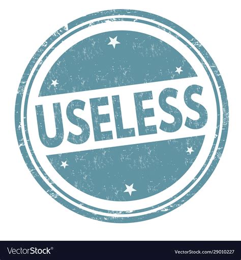 Useless Sign Or Stamp Royalty Free Vector Image