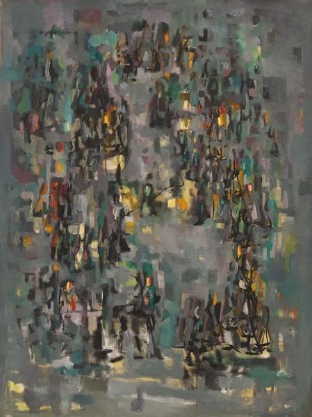 Norman Lewis 1909 1979 Promenade 1950 Oil On Canvas 40 X 30 Inches