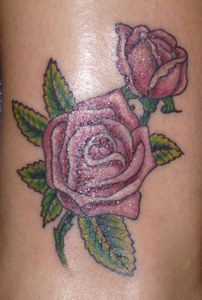 Rose tattoo design by anmph on deviantart rose tattoos. Pink Rose and Rosebud Tattoo
