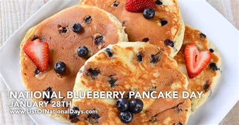 January 28th National Blueberry Pancake Day