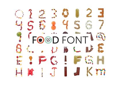 Over 1200 Food Font Images Are Now Edited From The Food Font Project
