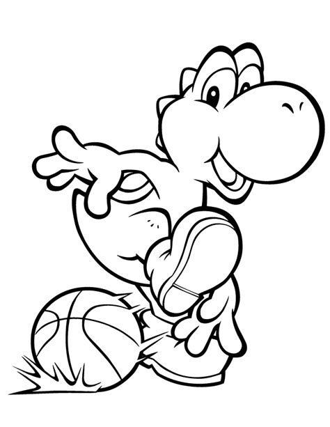 Printable Basketball Coloring Pages Coloring Home