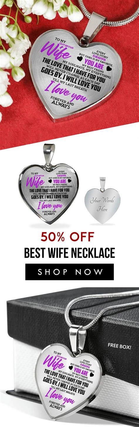 Best christmas gift ideas for 2020. Beautiful To My Wife Necklace From Husband - Best Gift for ...