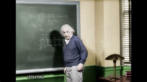 Color Albert Einstein In His Office At Princeton University Youtube