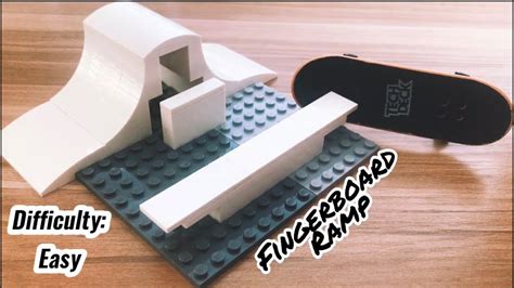 How To Build A Lego Fingerboard Ramp And Rail Youtube