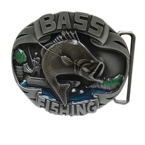 Belt Buckle Metal 90mm Bass Fishing Mens Clothes Luxury Brand Designer