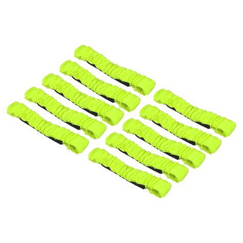Uxcell Elastic 3 Legged Race Tie Band Outdoor Carnival Relay Game Green 10 Pack