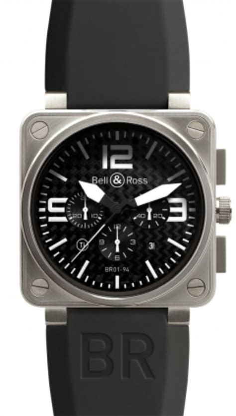 Bell And Ross Aviation Chronograph 46mm Mens Watch Br01 94 Titanium