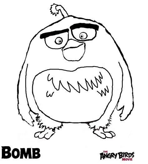 Do you want to have nice pictures to color? The Angry Birds Movie Coloring Pages - Bomb by ...