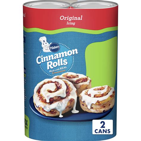 Pillsbury Cinnamon Rolls With Original Icing Canned Pastry Dough