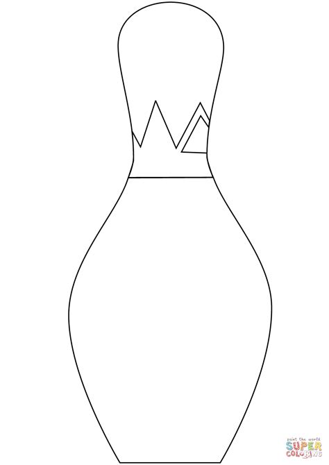 Bowling Pin Coloring Page Free Printable Coloring Pages
