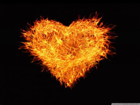Free Download Wallpaper Fire Heart [1600x1200] For Your Desktop Mobile And Tablet Explore 48
