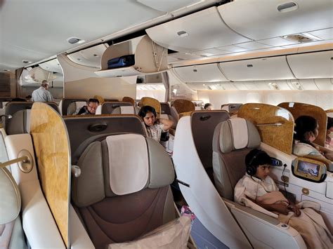 Airline Review Emirates Business Class Boeing With Angled