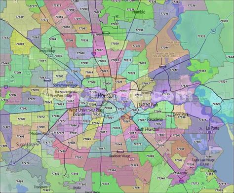 Zip Code Map Houston Map Of The World