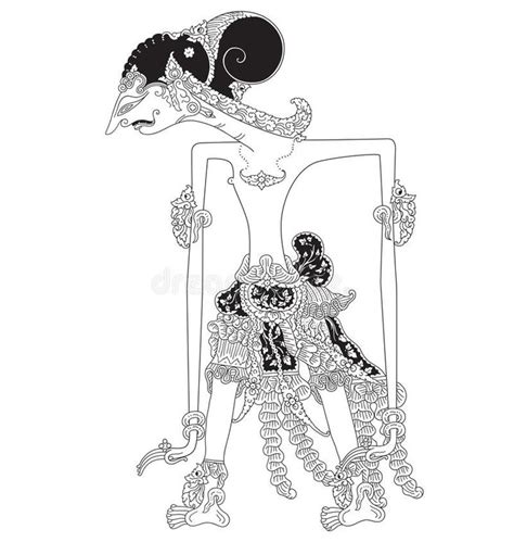 Pancawala A Character Of Traditional Puppet Show Wayang Kulit From