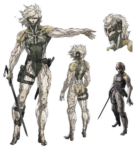 Raiden Character Art From Metal Gear Solid 4 Art Artwork Gaming