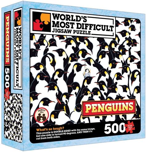 Tdc Games Worlds Most Difficult Jigsaw Puzzle Penguins 500 Pieces