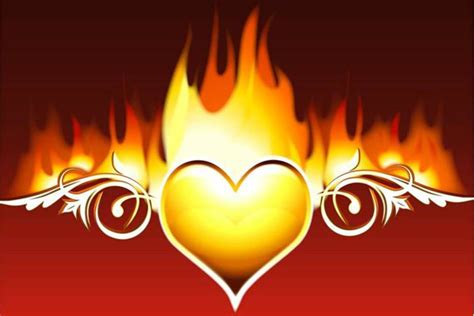 Burning Love Corazon En Llamas Fuego Wallpaper Download Fire Heart