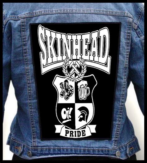 skinhead pride giant backpatch back patch booze and glory evil conduct ebay