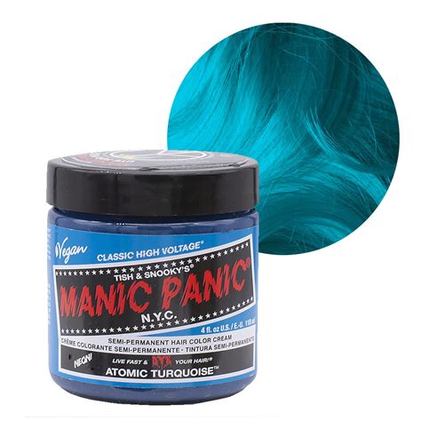 manic panic classic high voltage atomic turquoise 118ml semi permanent coloring cream hair