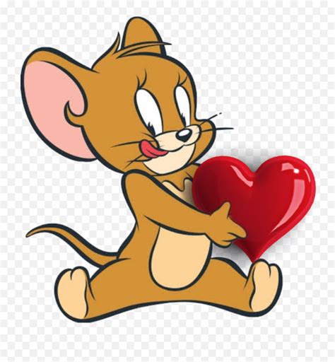 Jerrybigheart Jerry Bigheart Big Heart Mouse Tom Ve Jerry Emojibig