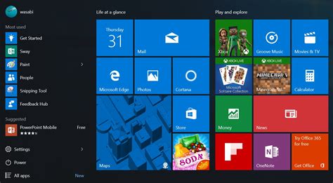 ไมโครซอฟท์โชว์ตัวอย่าง Start Menu แบบใหม่ของ Windows 10 ปรับปรุงหน้า