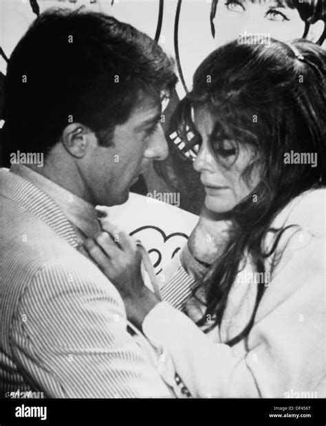 Dustin Hoffman And Katherine Ross On Set Of The Film The Graduate