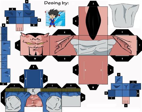 La Mejor Evolucion De Todos Los Tiempos Paper Toys Template Paper Toys Dragon Ball Z